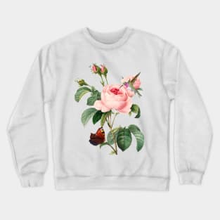 Annas Hummingbird Rose Gift for Bird Lovers Crewneck Sweatshirt